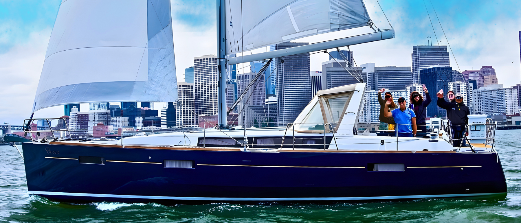 oceanis 41 charter yacht with captain