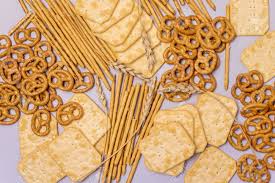 pretzels and crackers