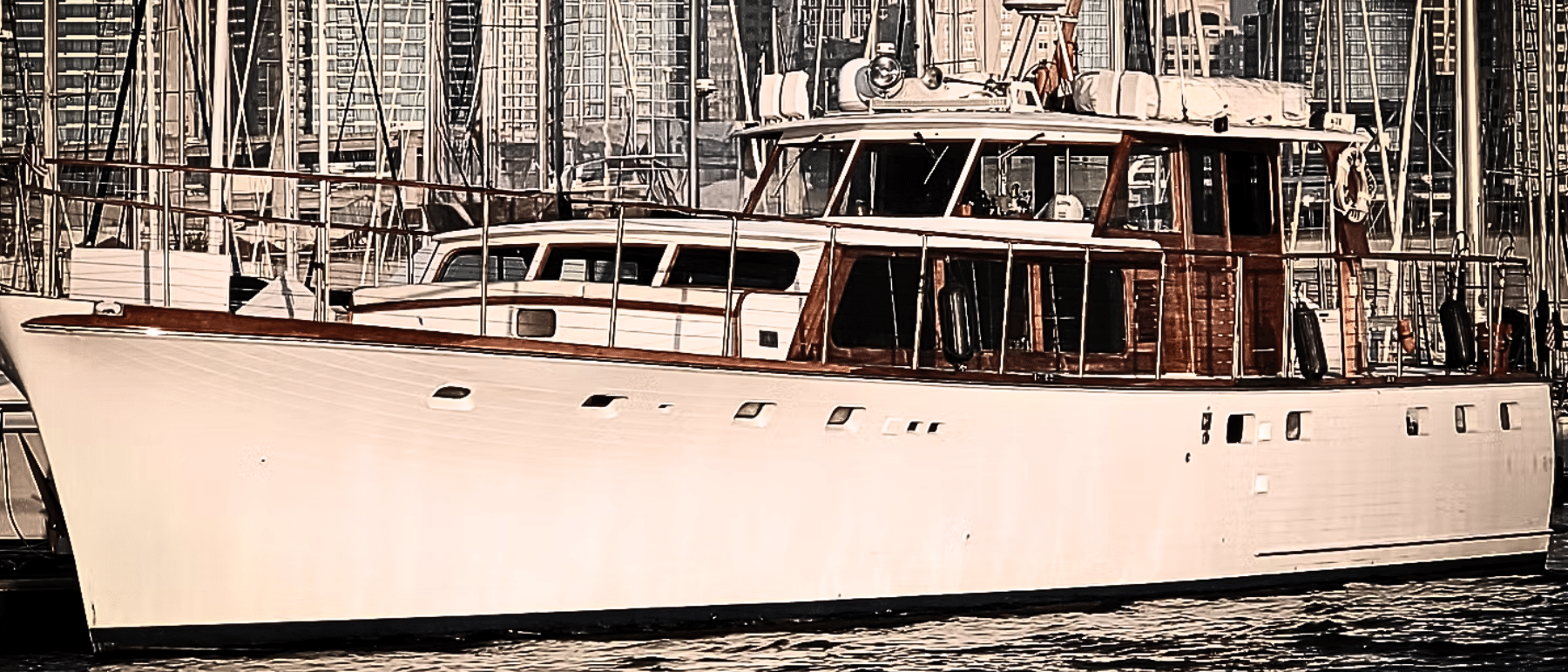 classic 65 foot charter yacht
