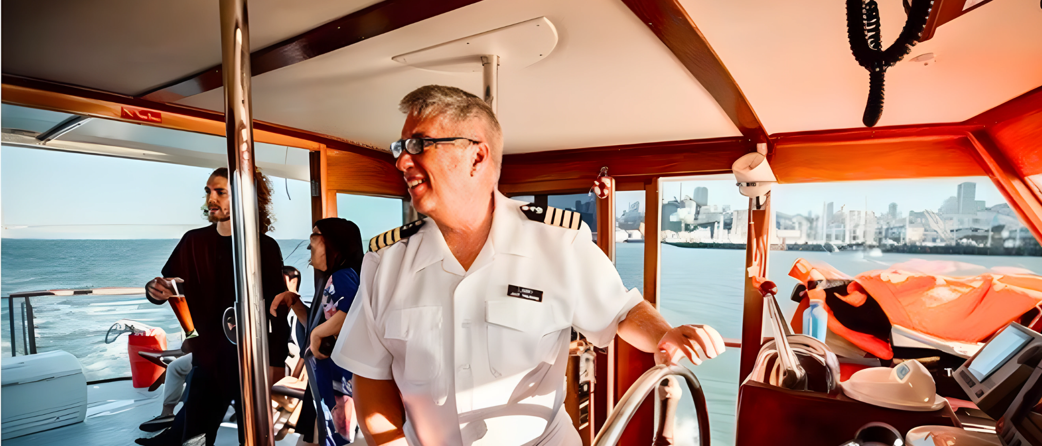 Classic Power Yacht From 15 to 40 People 6 captain of classic power yacht