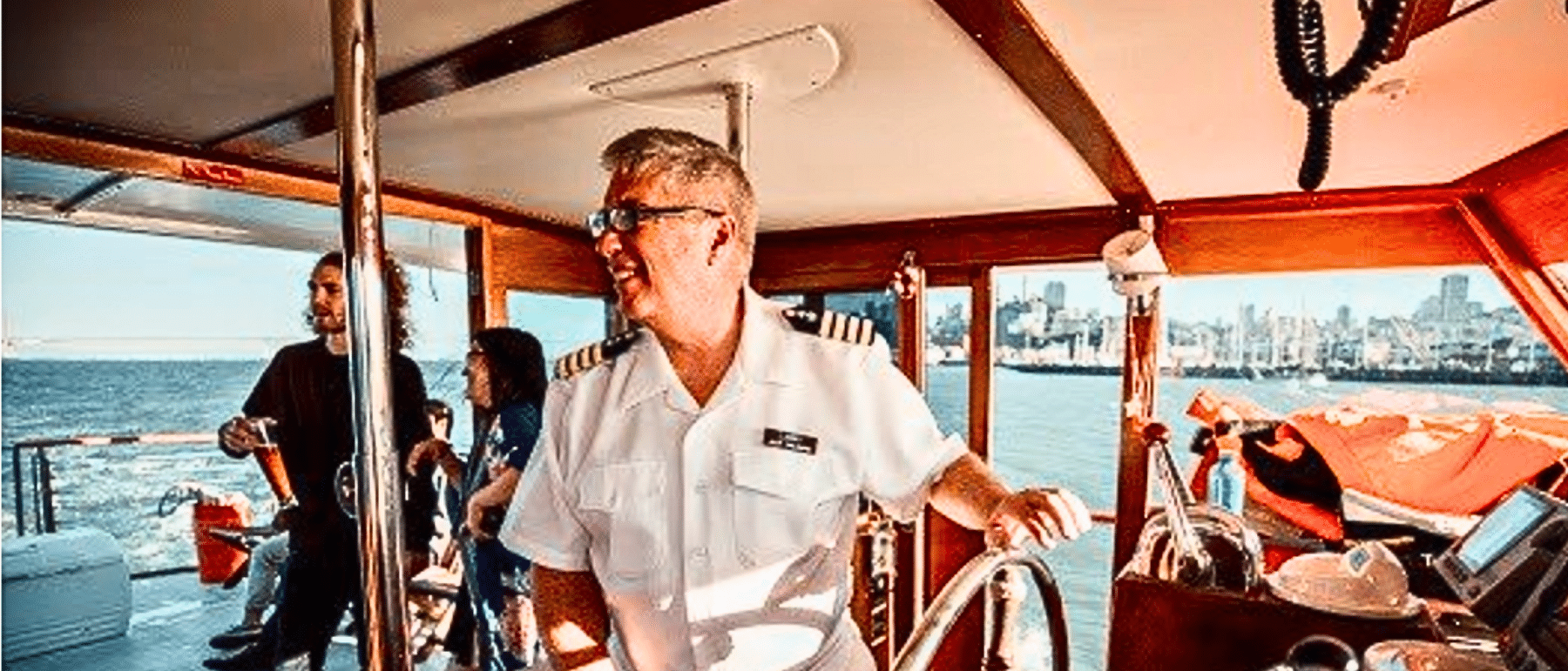 captain on helm