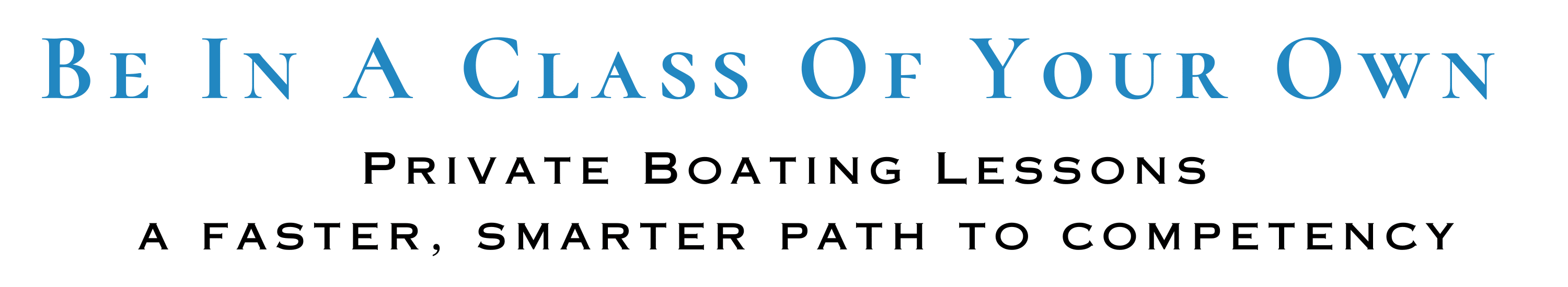 private boating lessons