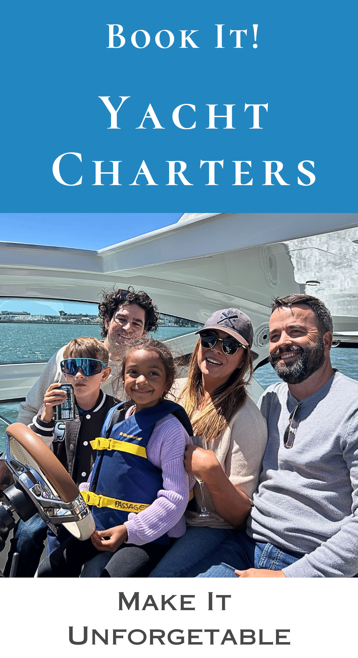 yacht charters on san francisco bay with family and friends