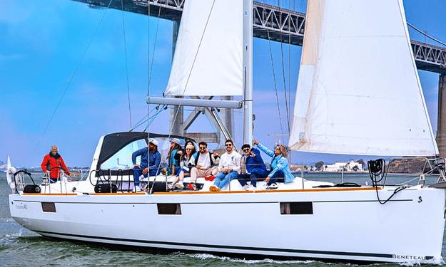 Home 7 yoga sailing on the bay